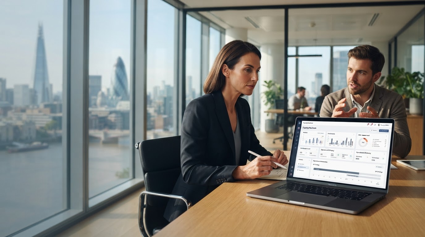 Payung Hasilwan predictive analytics dashboard overlaying financial market data